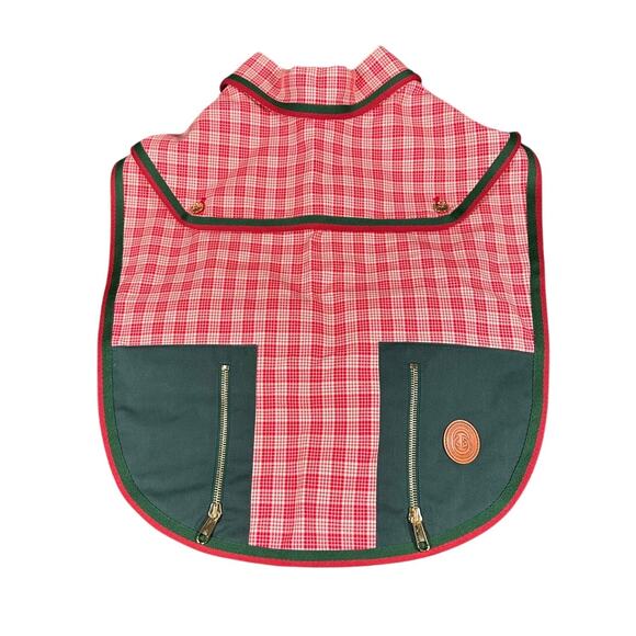 Gucci Tartan Plaid Dog Jacket Red Green White NWT Size L - Picture 5 of 9